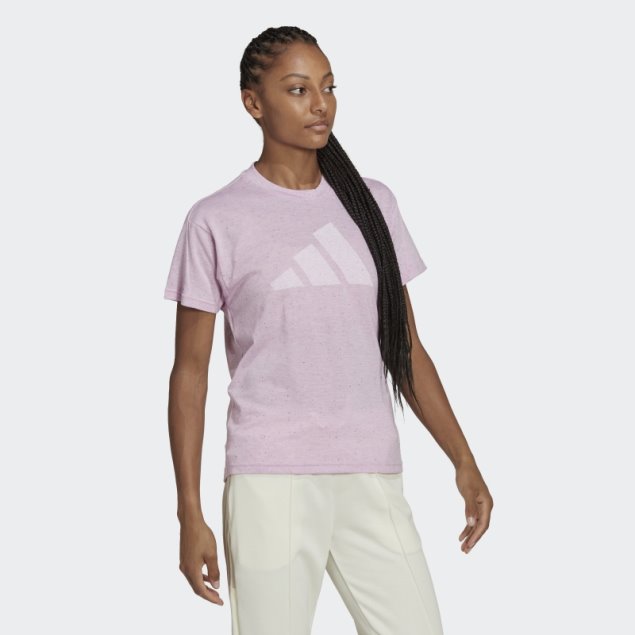 Camiseta Adidas Future Icons Winners 3.0 Lilac Mel Caliente