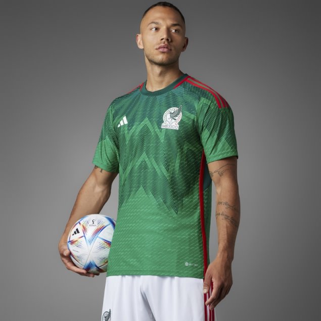Camiseta Mexico 22 Local Autentica Adidas Verde