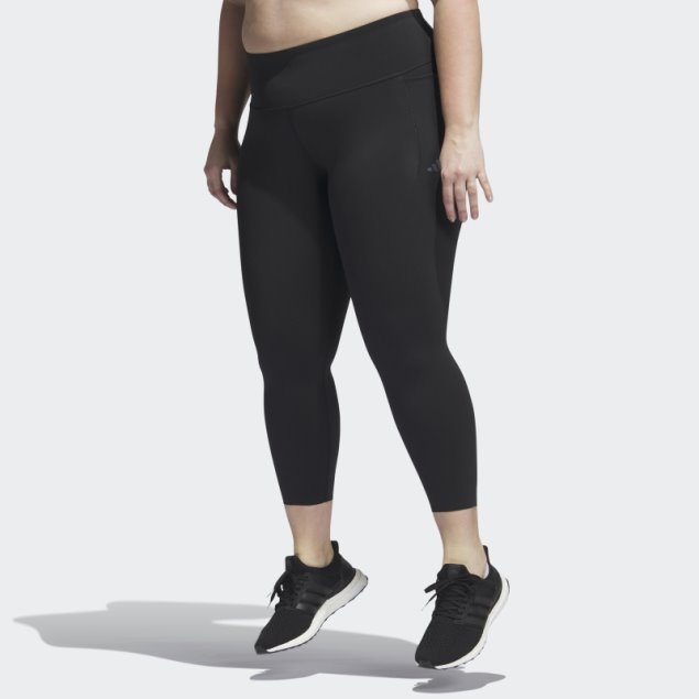 Negro Adidas Optime Training Luxe 7/8 Leggings Moda