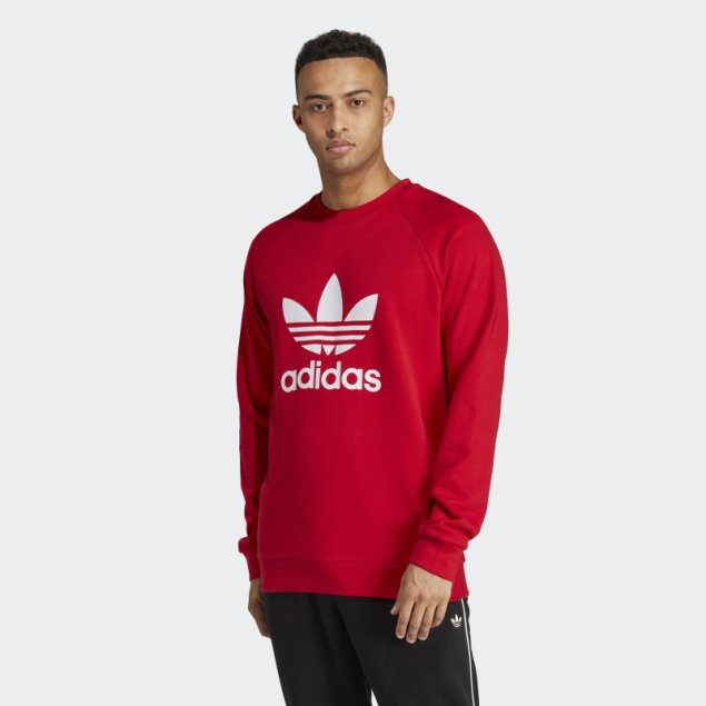 Sudadera Adidas Scarlet Adicolor Classics Trefoil Con Cuello Redondo
