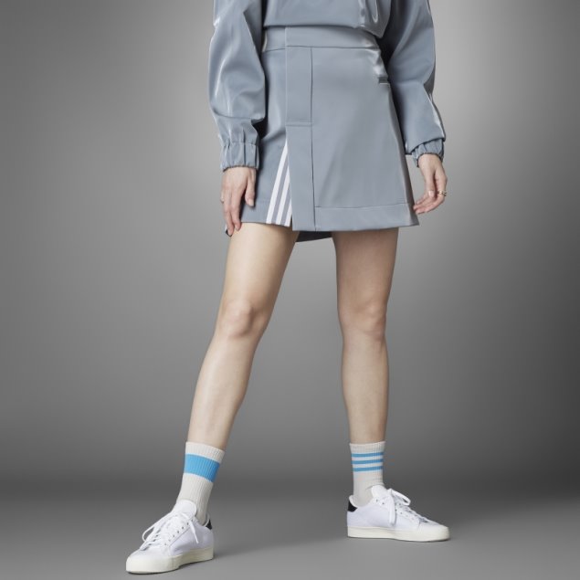 Versión Azul Alto Brillo Falda Adidas Gris