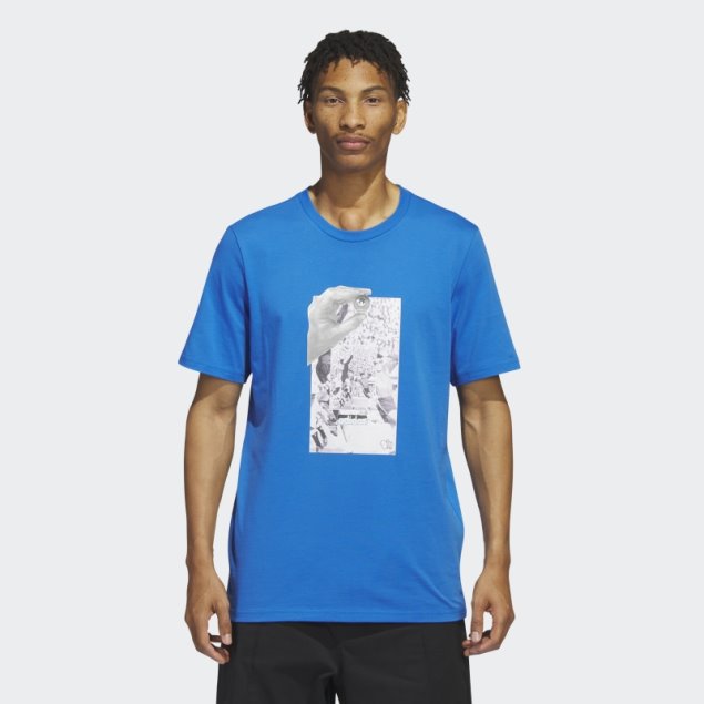 Camiseta Adidas Dill Collage Pájaro Azul