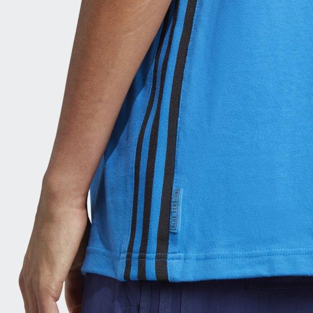 83-c Camiseta Pájaro Azul Adidas