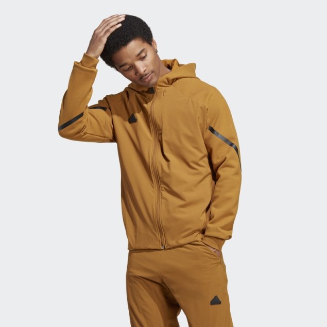 Chamarra De Chándal Premium Con Cremallera Completa Diseñada En Bronce 4 Gameday Adidas