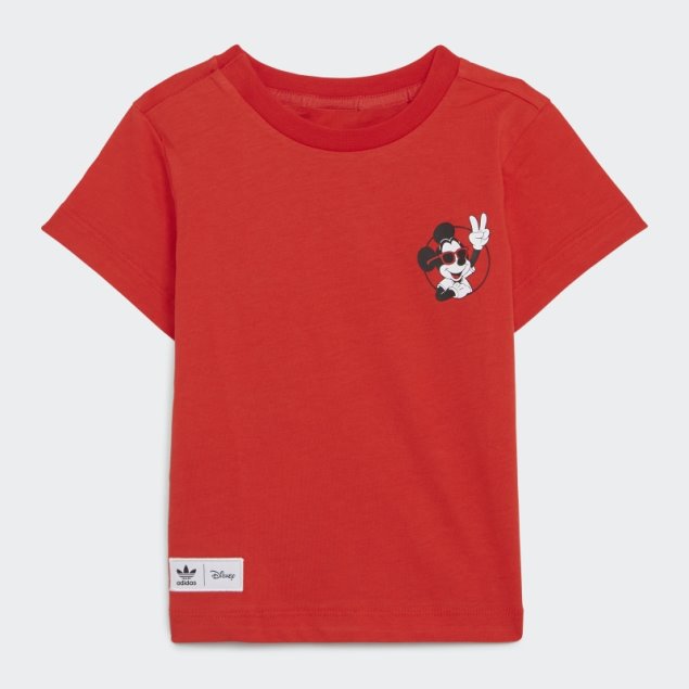 Camiseta Adidas Disney Mickey Y Amigos Roja