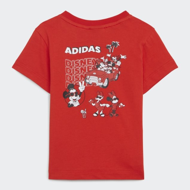 Camiseta Adidas Disney Mickey Y Amigos Roja