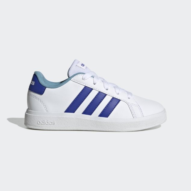 Grand Court Lifestyle Tenis Con Cordones Blanco Adidas