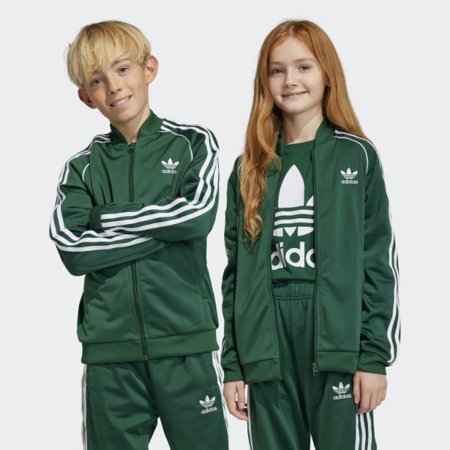 Chaqueta De Chándal Adidas Adicolor Sst Verde Oscuro