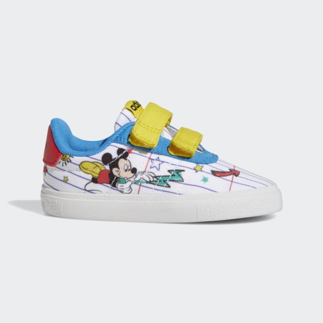 Blanco Adidas X Disney Mickey Mouse Vulc Raid3r Zapatos
