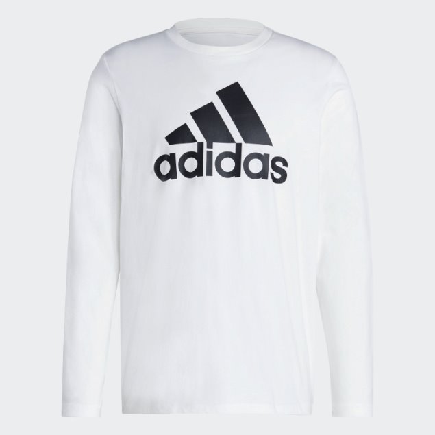 Camiseta Essentials Manga Larga Adidas Blanca