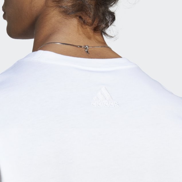 Camiseta Essentials Manga Larga Adidas Blanca