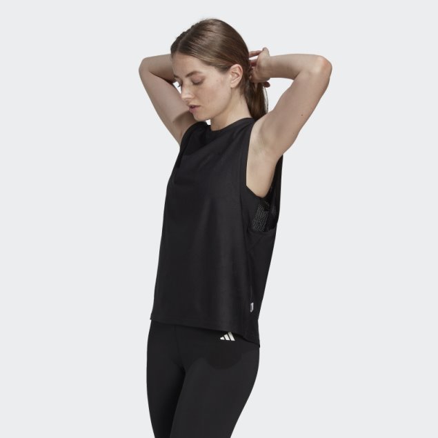 Camiseta De Tirantes De Running Made To Be Remade Negra Adidas