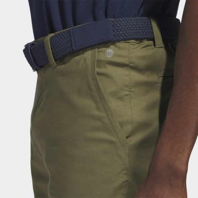 Adidas Go-to Shorts De Golf De 9 Pulgadas En Verde Oliva