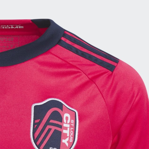 Calle. Camiseta Louis City Sc 23/24 Primera Equipación Adidas Rosa