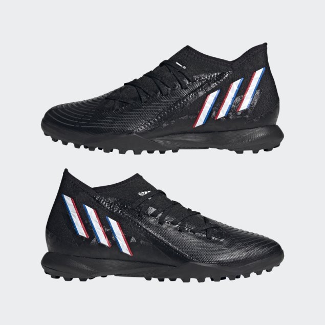 Adidas Predator Edge.3 Turf Zapatos De Fútbol Negro