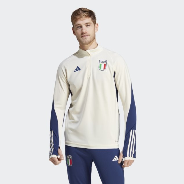 Camiseta Blanca De Entrenamiento Adidas Italy Tiro 23