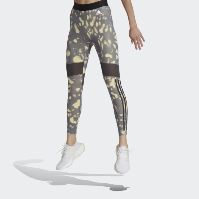Legging 7/8 Amarillo Estampado Hyperglam Adidas