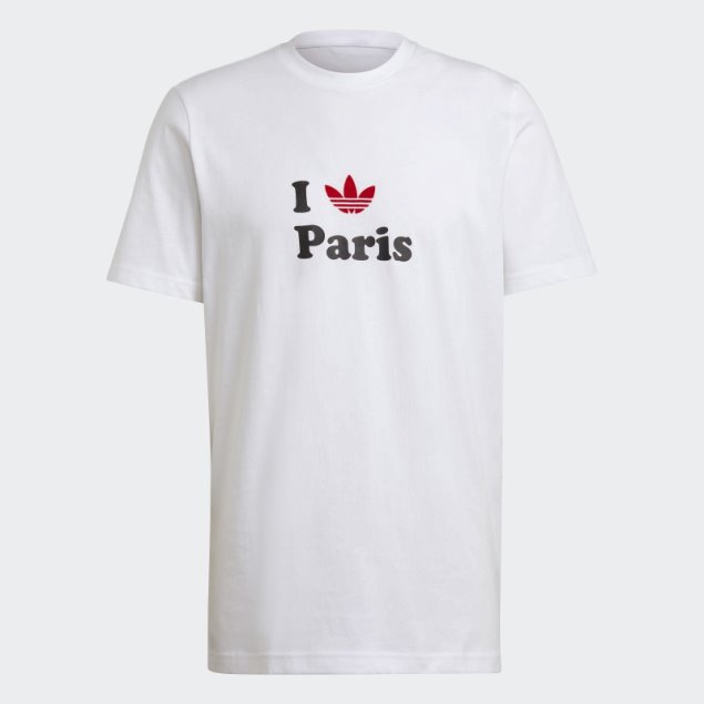Camiseta Trébol Paris Blanca Adidas