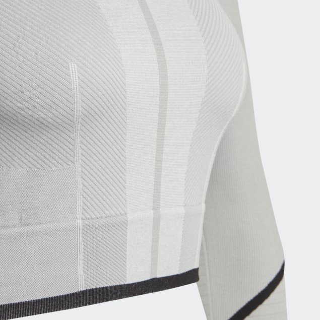 Top De Manga Larga Mgh Solid Grey Hot Adidas By Stella Mccartney Truestrength