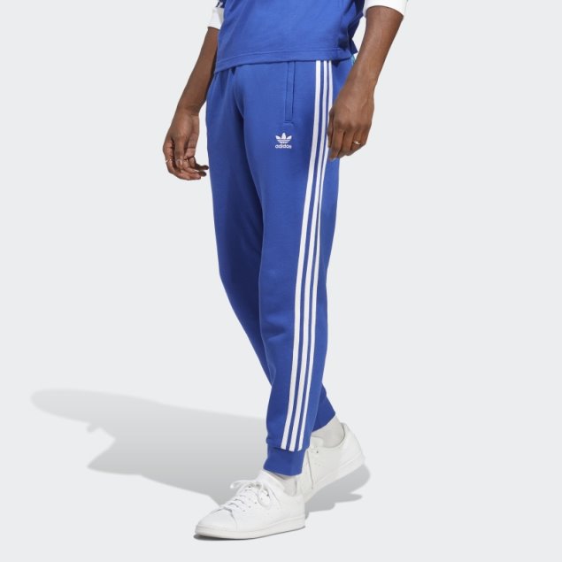 Joggers Clásicos De 3 Rayas Adicolor Azul Adidas