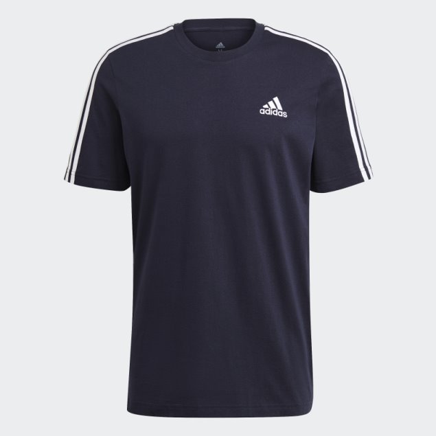 Camiseta Adidas Essentials 3 Rayas Tinta