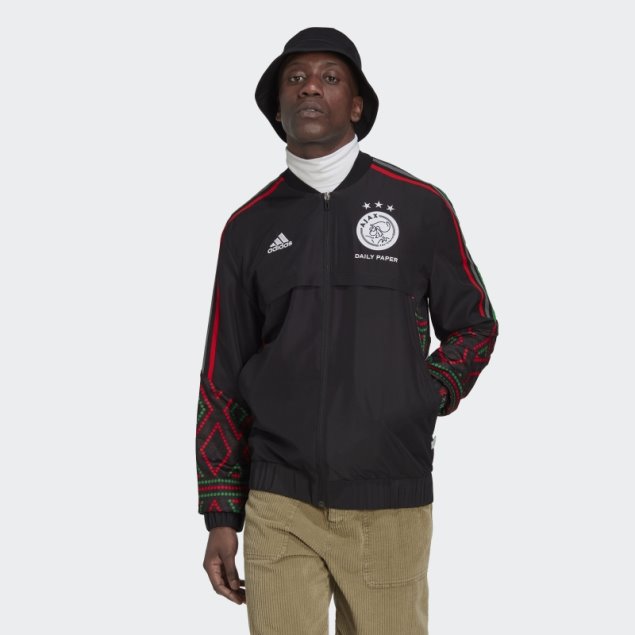 Negro Adidas Ajax Amsterdam X Daily Paper Condivo 22 Sudadera Con Capucha Himno