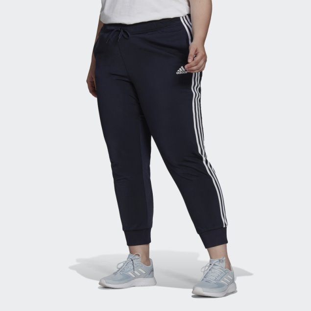 Ink Adidas Essentials Warm-up Slim Tapered 3-stripes Pantalones De Chándal (talla Grande)