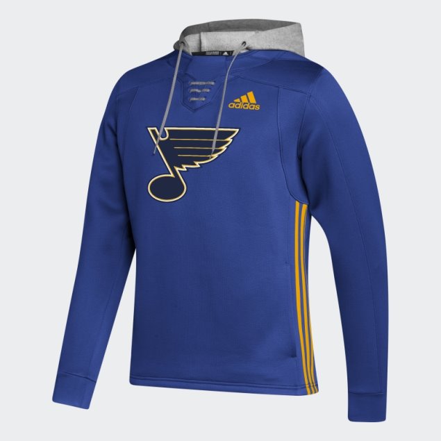 Adidas St. Louis Blues Skate Encaje Sudadera Con Capucha Azul