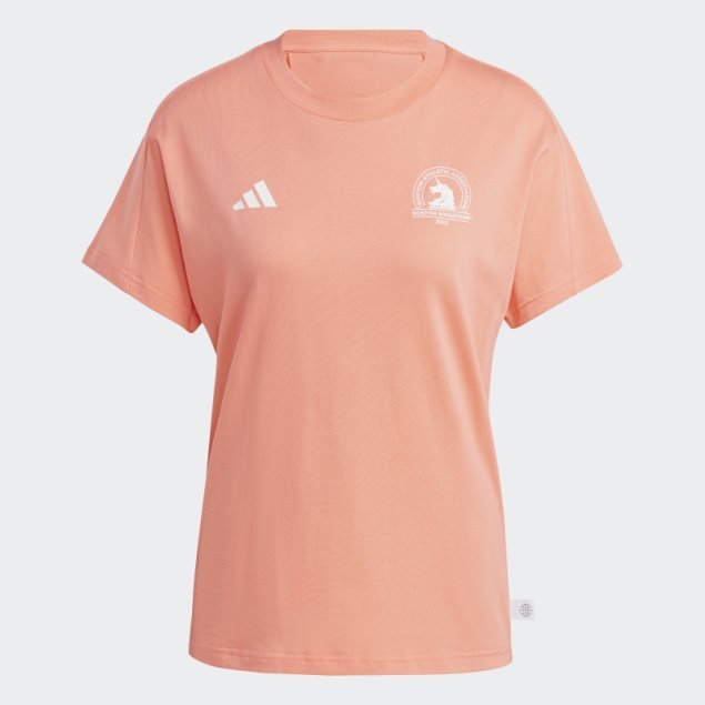 Camiseta De Running Adidas Boston Marathon 2023 Hecha Con Naturaleza Coral