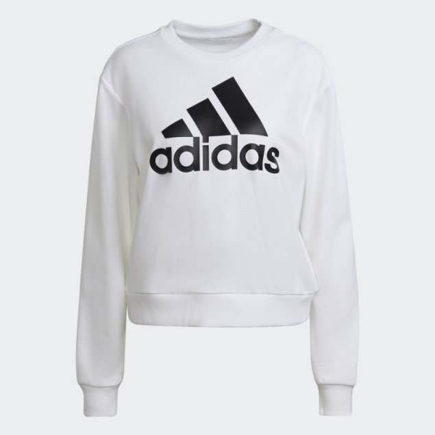 Sudadera Con Logo Essentials Adidas Blanco