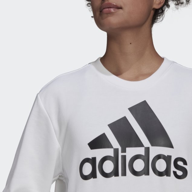 Sudadera Con Logo Essentials Adidas Blanco