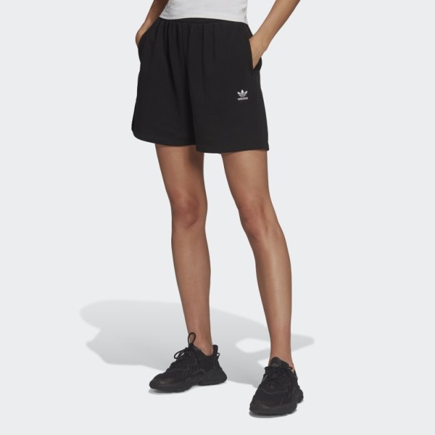 Adidas Shorts Negros Adicolor Essentials De Felpa Francesa