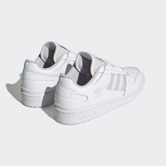 Blanco Adidas Forum Bajo Zapatos Clásicos
