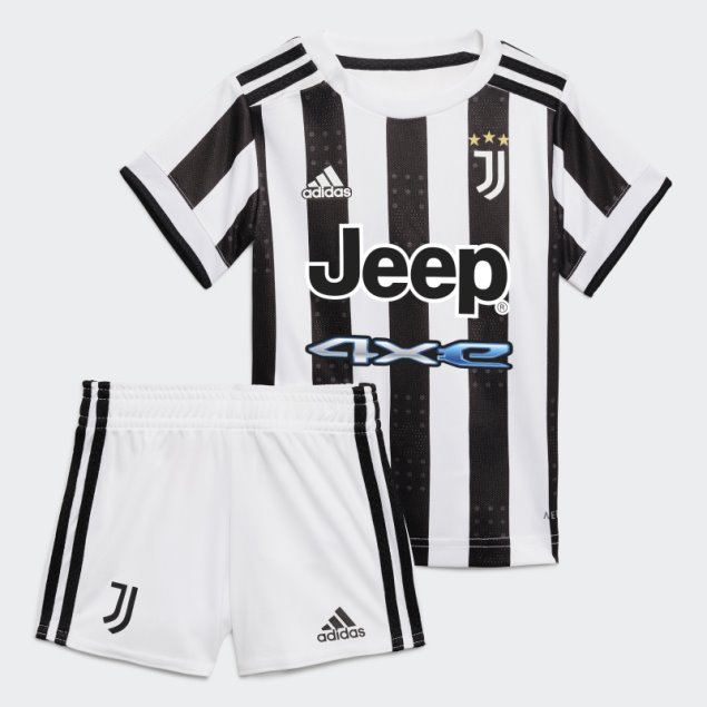 Conjunto Bebé Adidas Juventus 21/22 Primera Equipación Blanco