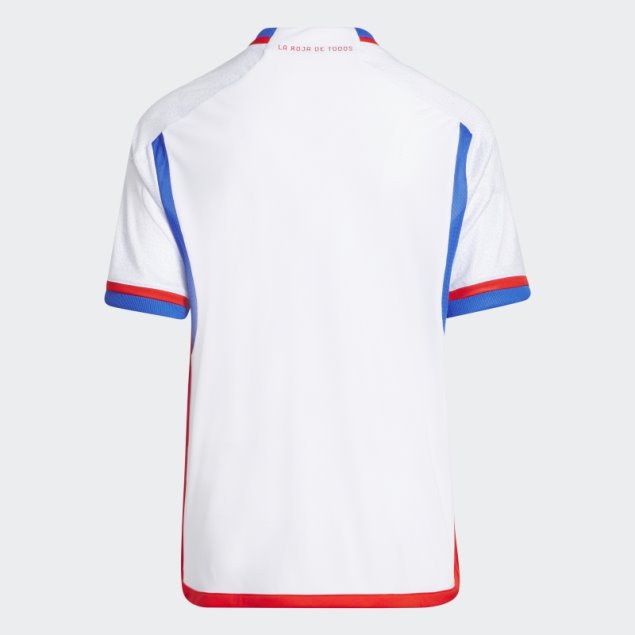 Camiseta Chile 22 Segunda Equipación Adidas Blanca