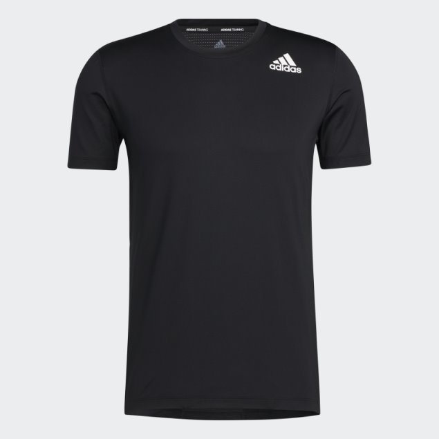 Camiseta Techfit Ajustada Negra Adidas