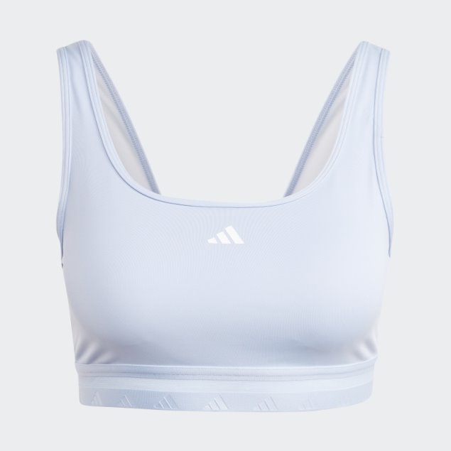 Sujetador Adidas Azul Amanecer Aeroreact Entrenamiento Techfit De Soporte Ligero