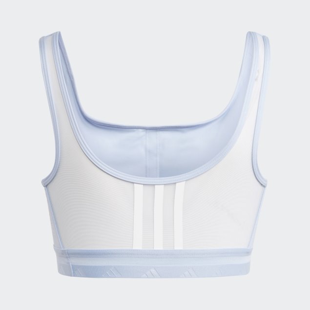 Sujetador Adidas Azul Amanecer Aeroreact Entrenamiento Techfit De Soporte Ligero