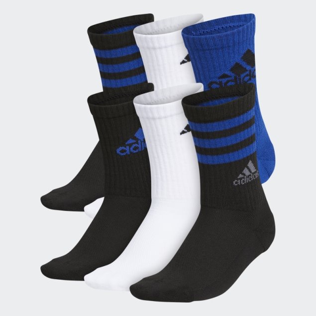 Calcetines Adidas Acolchados Mixtos Azul Oscuro 6 Pares
