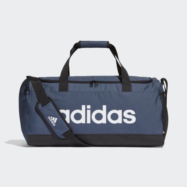 Bolso De Lona Con Logo Essentials Mediano Adidas Azul Marino
