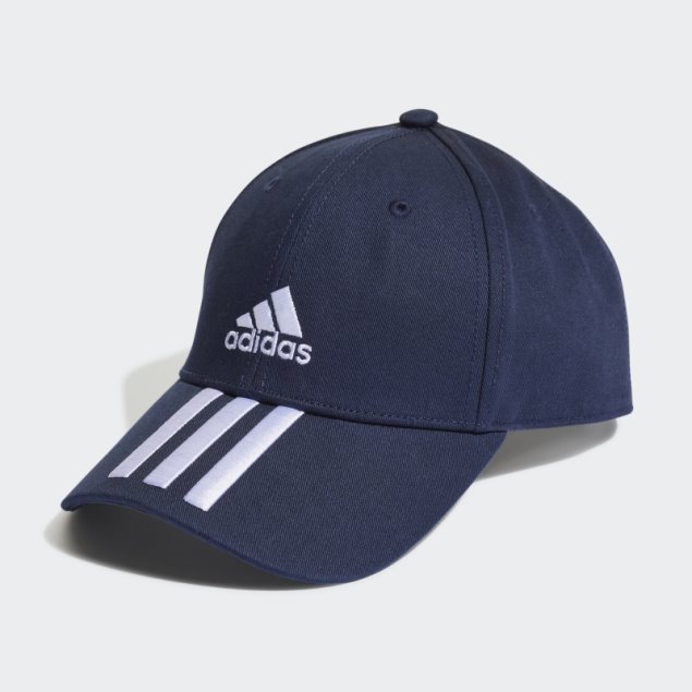 Adidas Gorra De Sarga De 3 Rayas De Béisbol Tinta