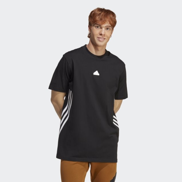 Camiseta Adidas 3 Rayas Iconos Futuro Adidas Negra