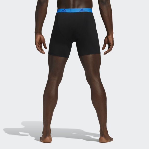 Calzoncillos Bóxer De Algodón Elástico 3 Pares Negro Adidas