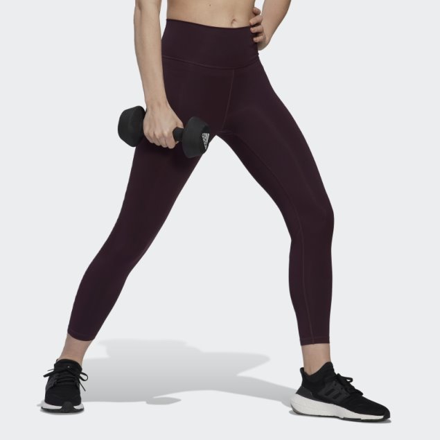 Leggings De Entrenamiento 7/8 Granate Optime De Adidas