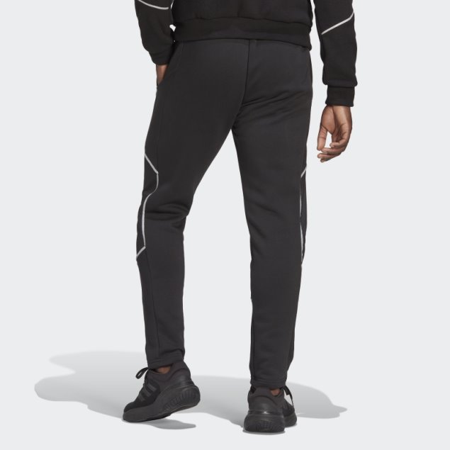 Pantalones Negros Adidas Essentials Reflect-in-The-Dark Fleece