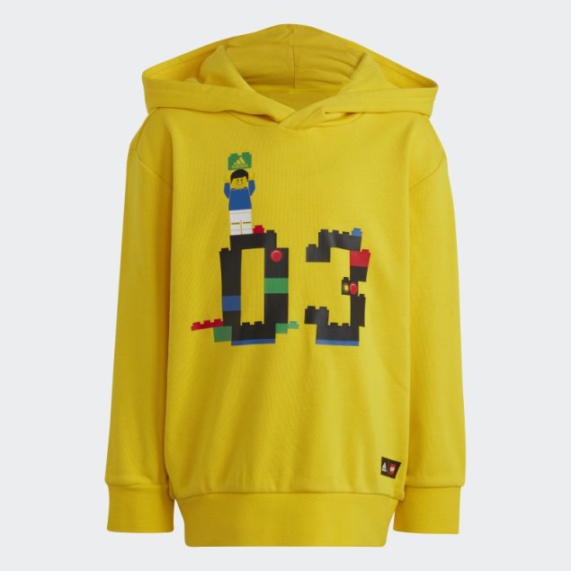 Adidas X Classic Lego Sudadera Con Capucha Amarillo Moda