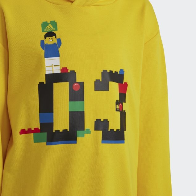 Adidas X Classic Lego Sudadera Con Capucha Amarillo Moda