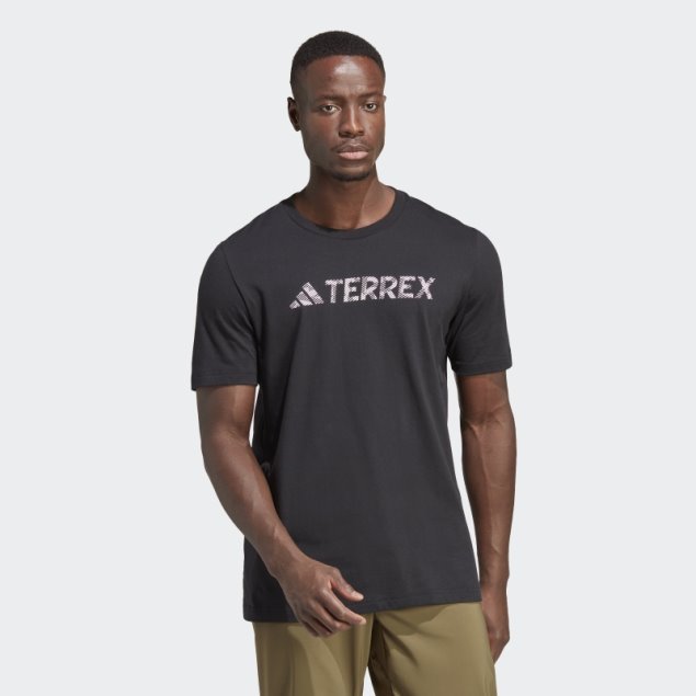 Camiseta Negra Con Logo Adidas Terrex