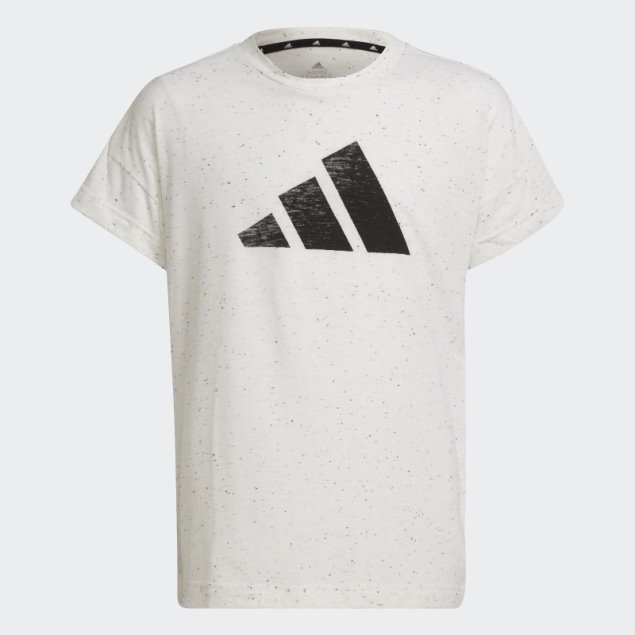 Camiseta Suelta Adidas Future Icons De Algodón Con 3 Rayas Blanco Melange