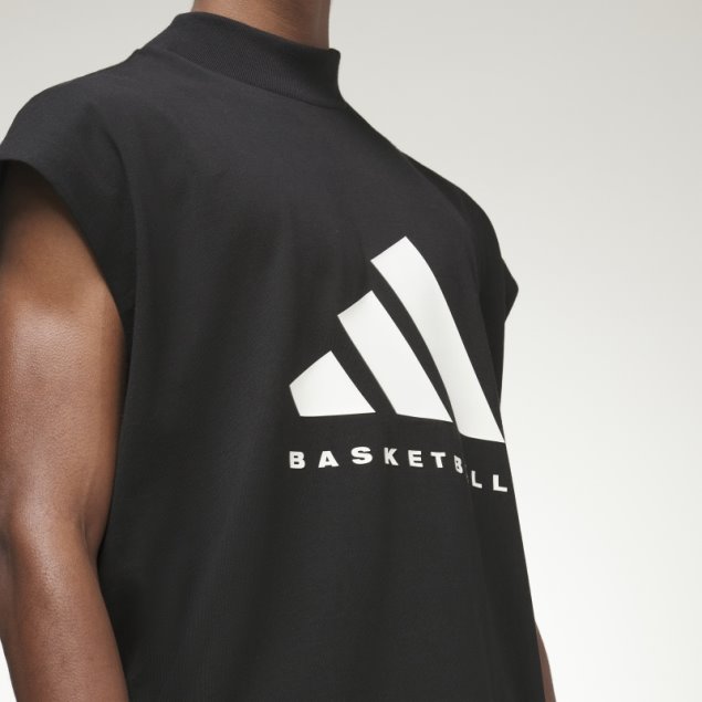 Adidas Camiseta Sin Mangas De Baloncesto Caliente Negro